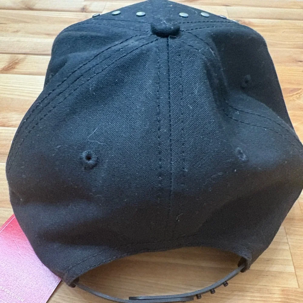 Urban Outfitters Studded Black ACDC Highway to Hell Baseball Trucker Hat NWT